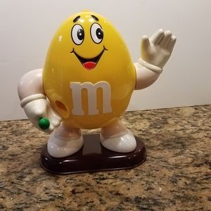 M&Ms vintage yellow candy dispenser